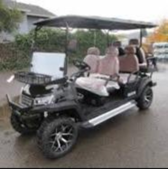 NEW 2026 SDLANCH WHITE SDLC100 UNASSEMBLED GOLF CART (6 SEATER)