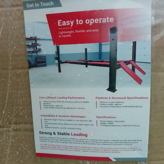 NEW 2026 SDLANCH FPPL RED FOUR-POST CAR LIFT