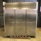 Traulsen G30010 3 Door Reach-In Refrigerator! All Stainless Steel Body! With Poly Coated Racks