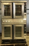 Blodgett Zephaire Stainless Steel Commercial Double Stack Convection Oven.