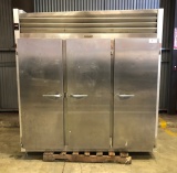 Traulsen G30010 3 Door Reach-In Refrigerator! All Stainless Steel Body! With Poly Coated Racks