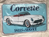 1953 Sales & Service Tin Sign