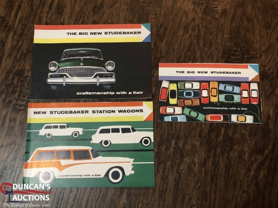 3  Studebaker Brochures