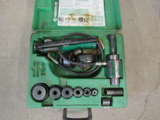 GREEN LEE HYD KNOCK OUT SET #7306, PUNCHES  1/2, 3/4, 1 , 1 1/4, 1 1/2 & 2 " HOLES