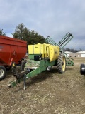 DEMCO CONQUEST TRAILER SPRAYER 1100 GAL POLY, FOAMER, RINSE TANK, 60FT BOOM, MONITOR