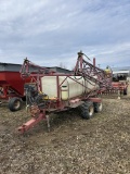 HARDI SPRAYER 1000 GAL SPRAYER 60FT HYD FOLD BOOMS, WALKING TANDEMS, FOAM MARKERS(BRUNS ESTATE)