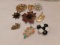 Lot of 9 Vintage Brooch