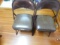 Set of Two Folding Steel Chairs