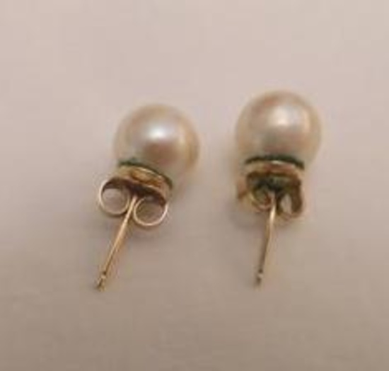 Cultured Pearl Post Earrings
