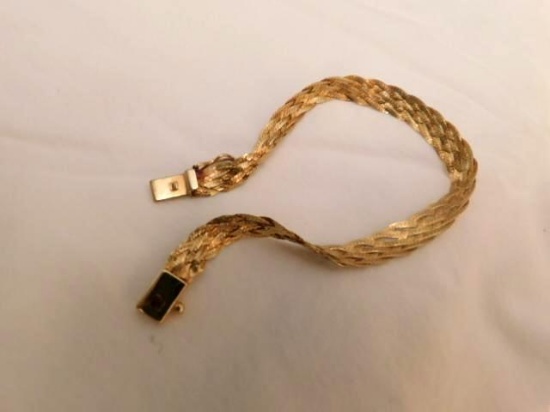 14 Kt. Italian Braided Bracelet