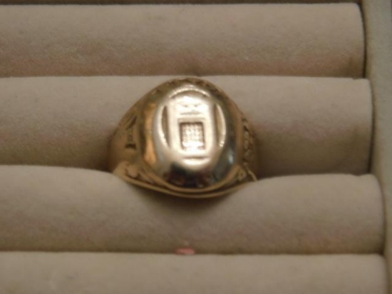 Vintage 10k Gold High School Ring