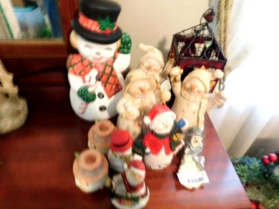 Group of Christmas Figurines , etc.