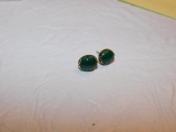 Green Stone Earrings