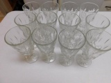 Lot of Footed Ice Tea Glasses