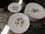 Dansk Floral and Fruit Patterned China