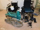 Lot of Wheel Chairs, Canes and Standard Walker