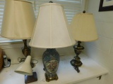 Assortment of Four Lamps