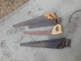 Lot of four Vintage Saws