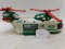 2001 Hess Helicopter With Vehicle And Motorcycle