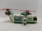 2001 Hess Helicopter With Vehicle And Motorcycle