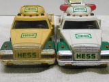 Two Collectible Hess Trucks