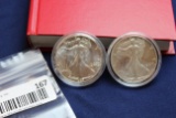 2- Silver Eagles - 1986-S & 1987