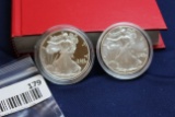 2000 & 2000-P Silver Eagles