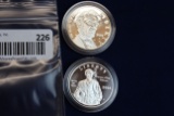 2009-P & 2004-P Lincoln and Edison Silver Dollars
