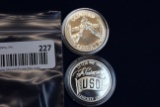 1988-S Olympiad & 1991 USO Silver Dollars