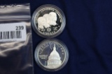 2013-W Girl Scouts & 1994-S US Capitol Silver Dollars