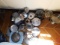 Lot of Pans and Other Cookware under Range Top