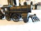 Cast Iron Train Engine, Coal Car and Iron
