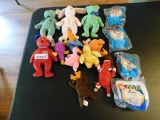 Lot of Beanie Babies and Barbie Toys