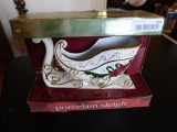 Holiday Porcelain Sleigh