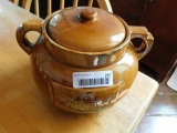 Brown Ceramic Pot with Lid