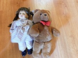 Rubber Doll and Stuffed Bear