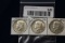 3- 1968D Kennedy Half Dollars