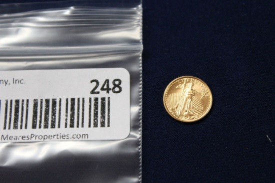 1999 1/10 Oz. Fine Gold American Eagle Coin
