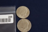 1972 & 1972D Eisenhower Dollars