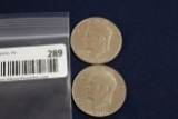 1776-1976 & 1776-1976D Eisenhower Dollars