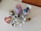 Lot of Misc. Glass and Cermaic Figurines/Vases