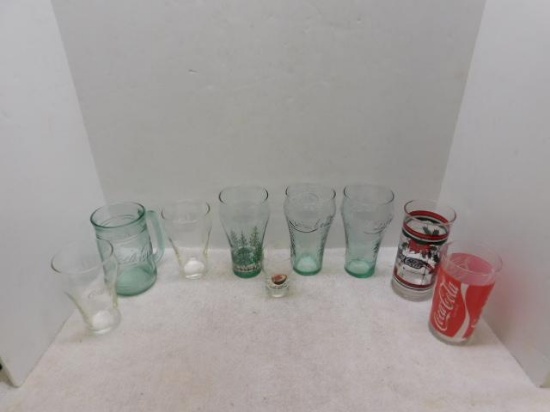 Lot of Assorted Coca-Cola Glasses