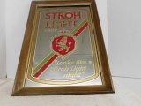 Stroh Light Beer Sign