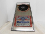 Budweiser Mirror with Clock