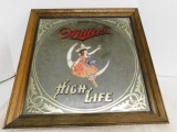 Miller High Life Mirrored Sign