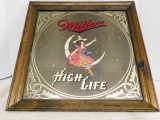 Miller High Life Mirrored Sign