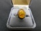 Amber Ring Set in Sterling Silver