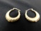 10 K Yellow Gold Hoop Earrings