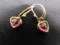 10K Ruby Earrings