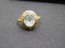 14 Karat Yellow Gold Ladies Oval Ring with Blue Topaz